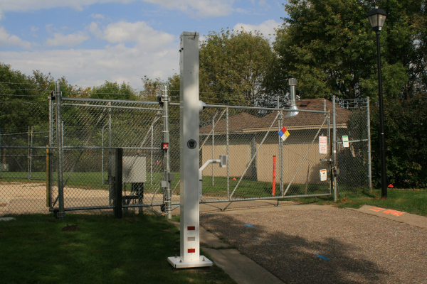 Gate Sentry with Card Reader at Utility Access