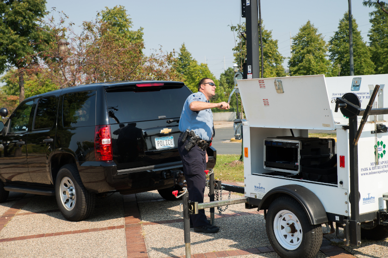 Commander 3400 Mobile Surveillance Trailer Helps Police Departments Deter Crime
