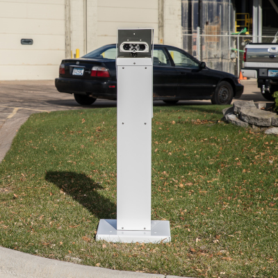 MPS ALPR Pedestal at Lot Entrance