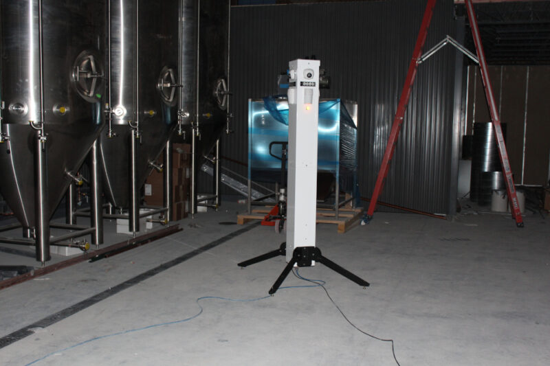 MPS Sentinel surveillance tower secures warehouse or construction interiors