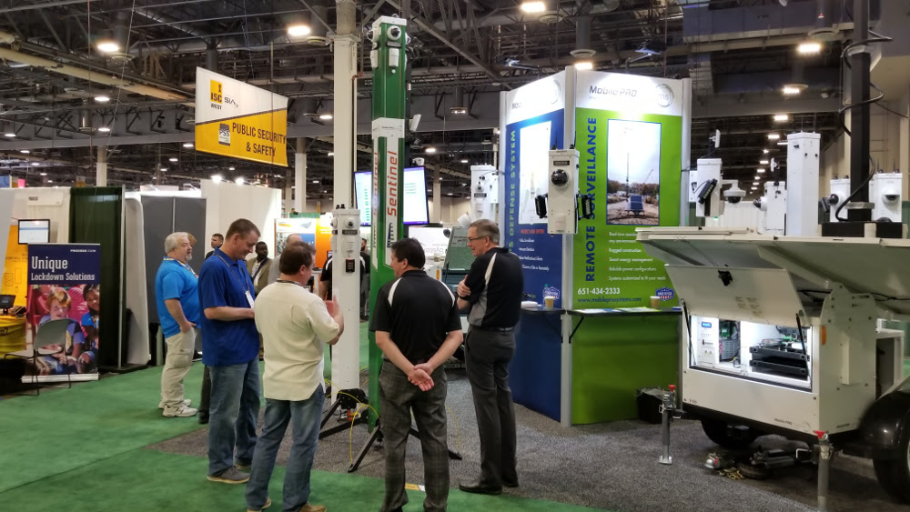 Visitors at Mobile Pro Systems Booth ISC West