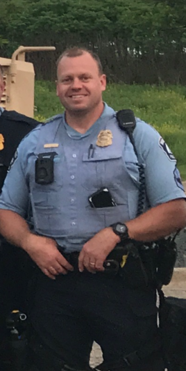 Karl Olson, pictured in uniform. Photo taken during his tenure with the Minneapolis Police Department