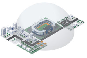 radar dome over event