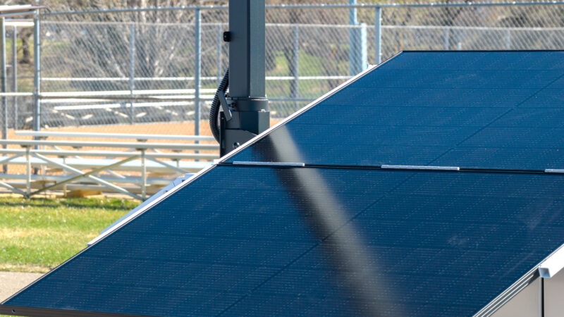 solar panels on trailer